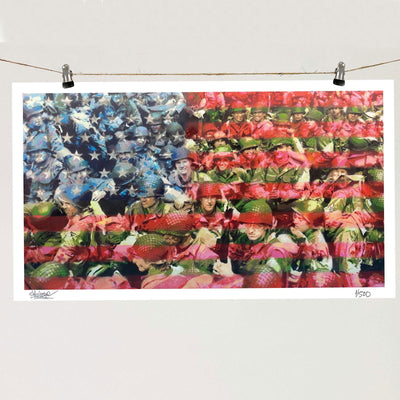 A Heros Flag - Giclée Print - Spencer Couture