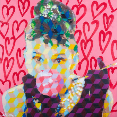 Audrey Bubble Gum - Giclée Print - Spencer Couture