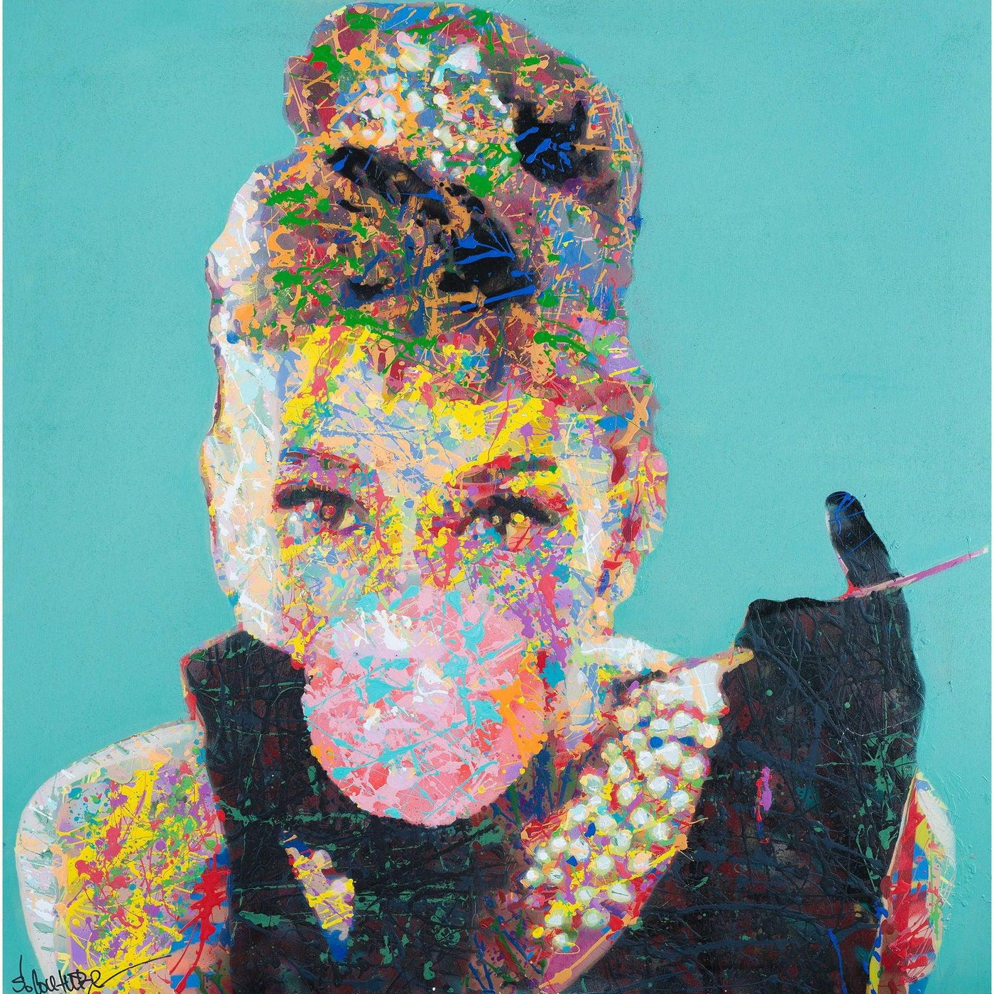 Audrey Bubble Gum - Giclée Print - Spencer Couture