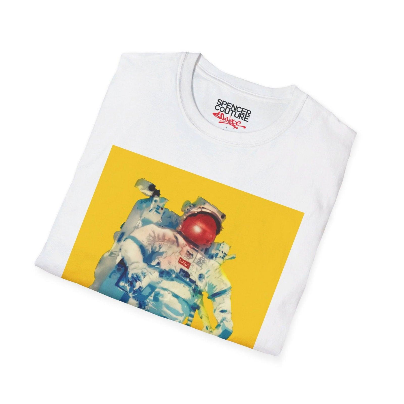 Blue Astronaut Artist T-Shirt - Spencer Couture