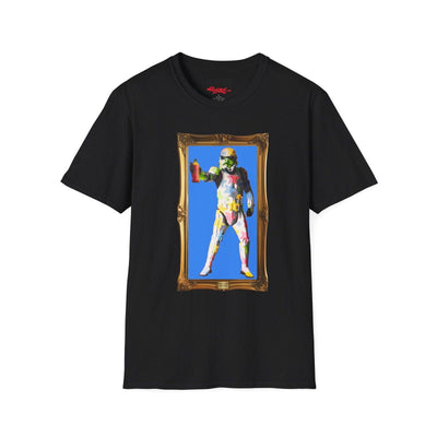 Blue Spray Trooper Artist T-Shirt - Spencer Couture