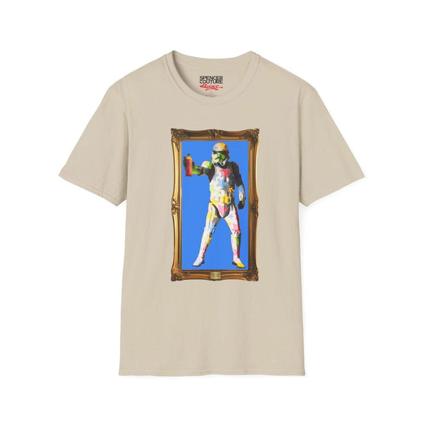 Blue Spray Trooper Artist T-Shirt