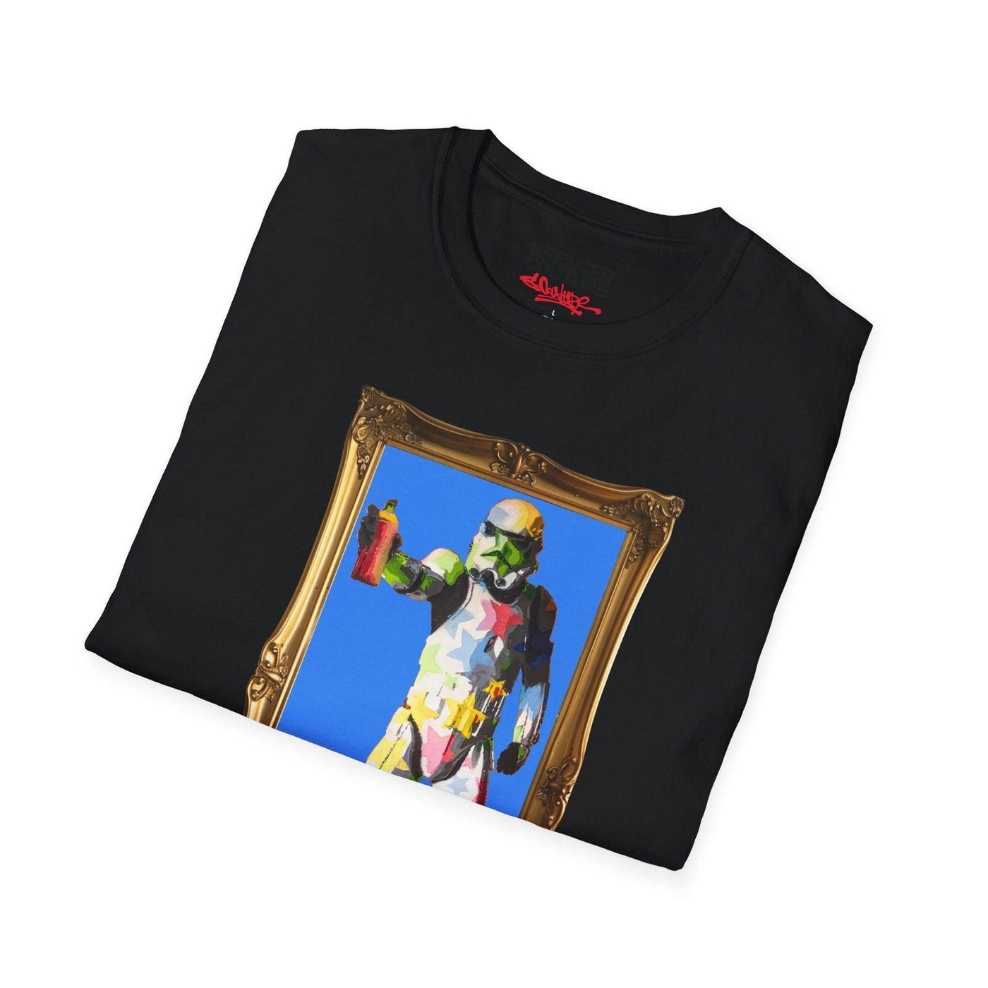 Blue Spray Trooper Artist T-Shirt - Spencer Couture