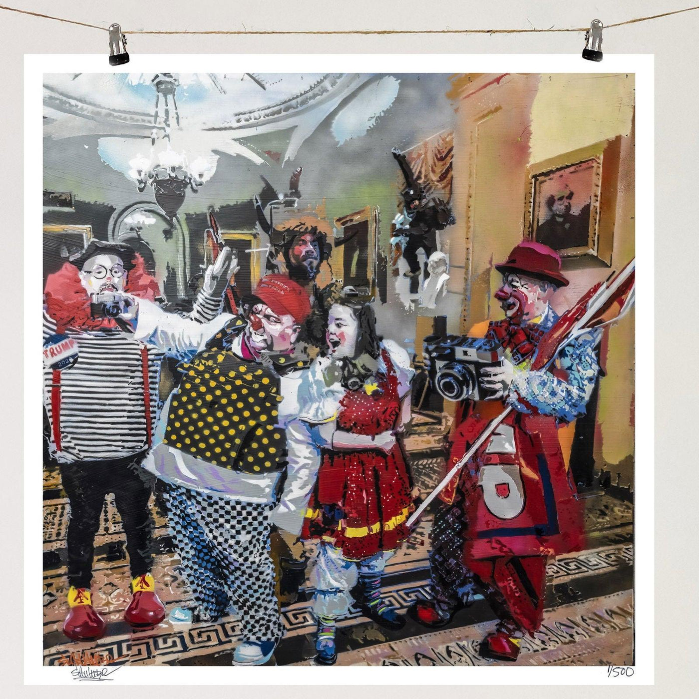 Capitol Clowns - Giclée Print - Spencer Couture