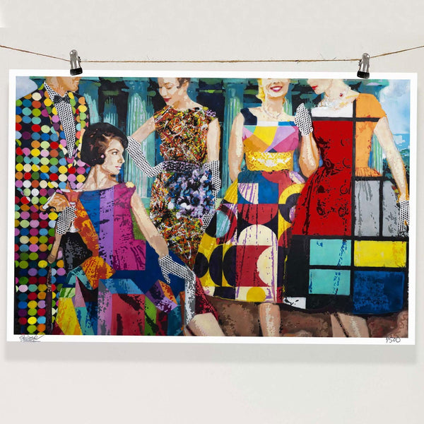 Cocktail Party - Limited Edition Street Art Print by Spencer Couture
