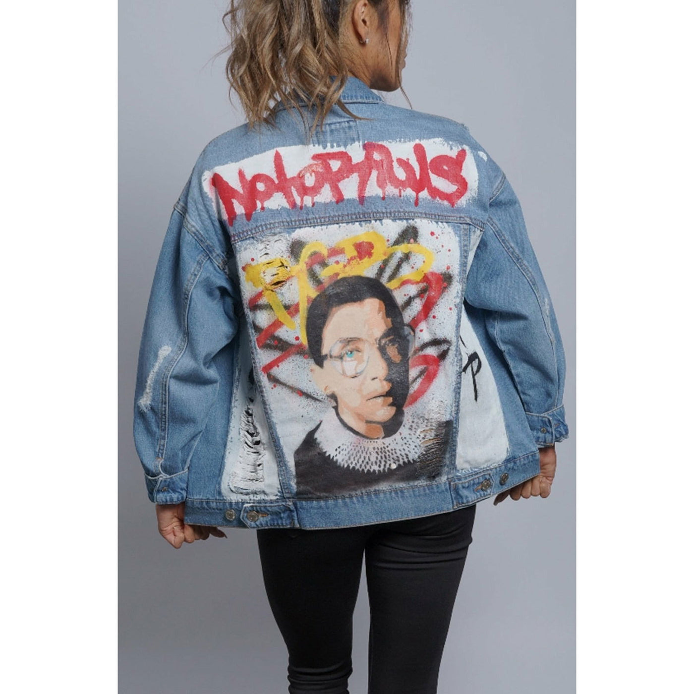 DENIM JACKET - NOTORIOUS R.B.G. - Spencer Couture