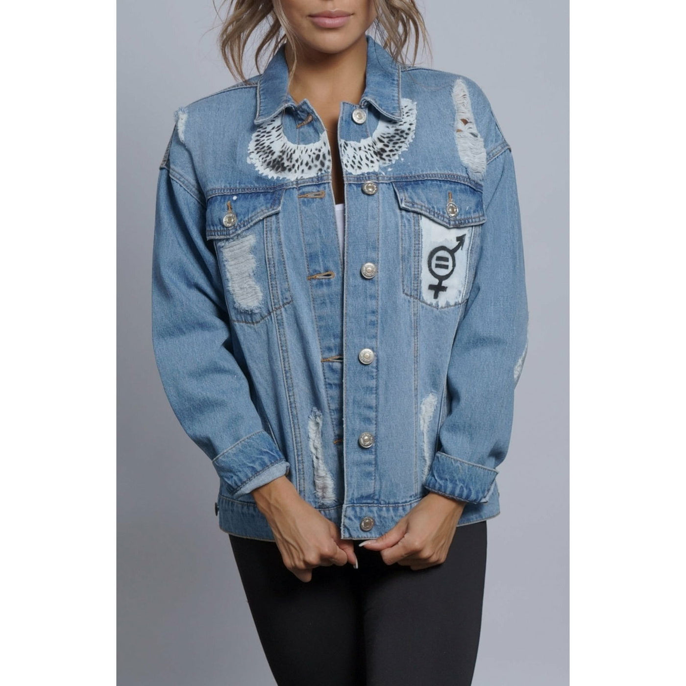 DENIM JACKET - NOTORIOUS R.B.G. - Spencer Couture