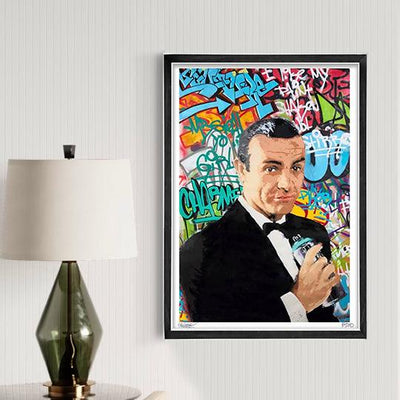 Grafitti Bond -  Giclée Print - Spencer Couture