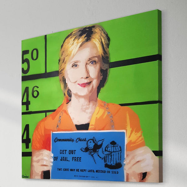 Hillary - Limited Edition Street Art Print by Spencer Couture
