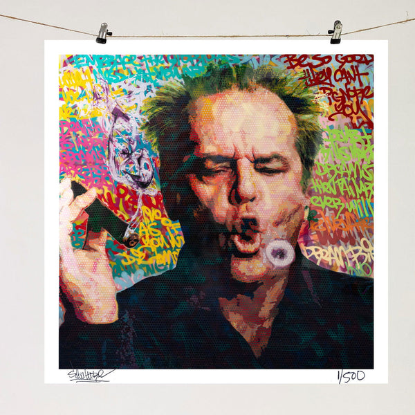 Jack Smoke - Limited Edition Street Art Print by Spencer Couture