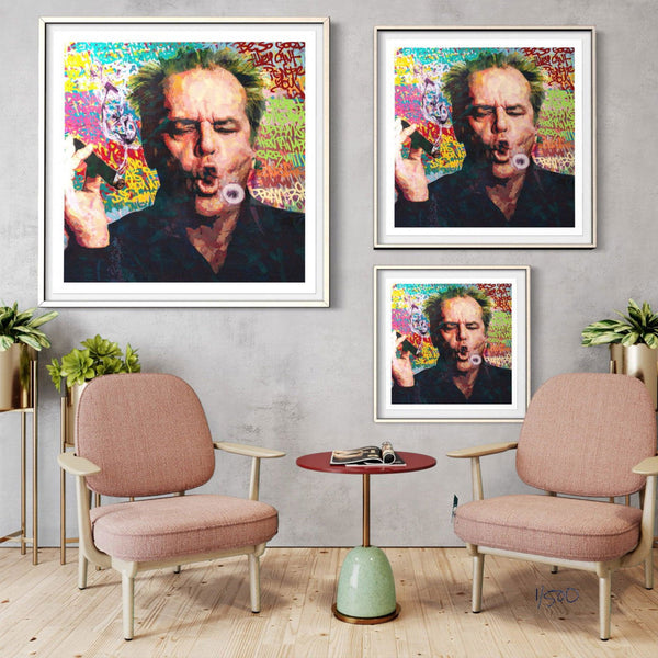 Jack Smoke - Limited Edition Street Art Print by Spencer Couture