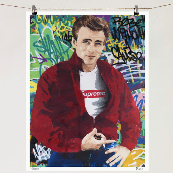 James Supreme - Limited Edition Street Art Print by Spencer Couture