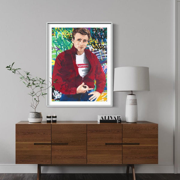 James Supreme - Limited Edition Street Art Print by Spencer Couture