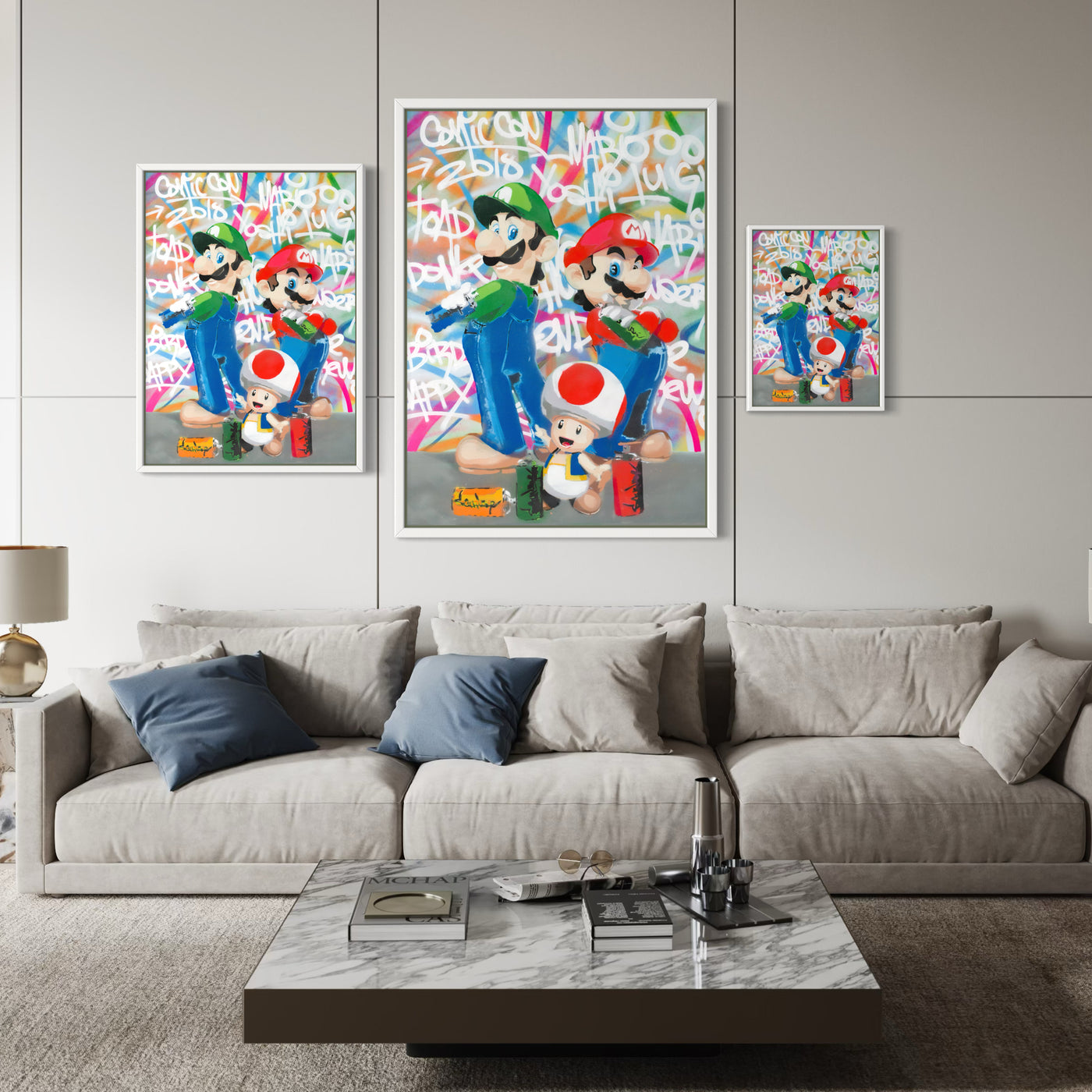Mario Squad - Limited Edition Street Art Print by Spencer Couture