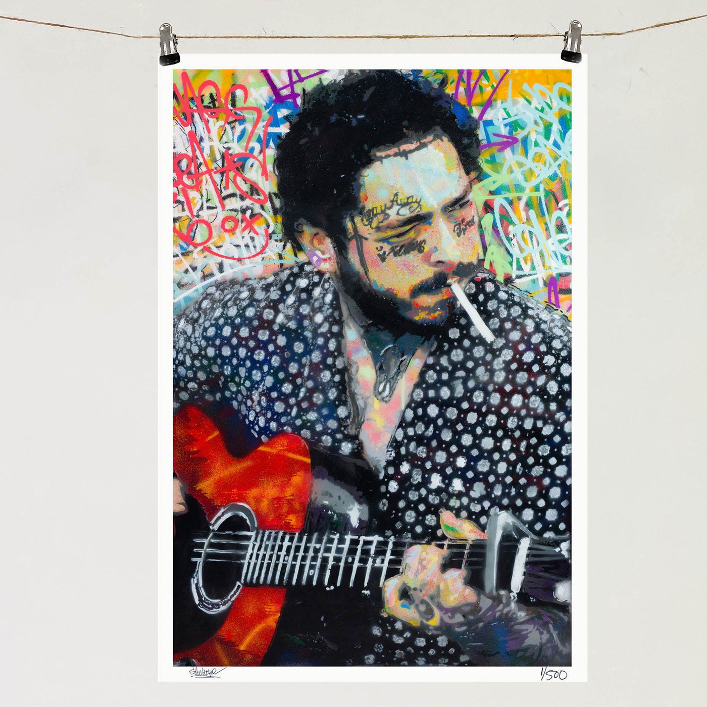 Post Malone - Giclée Print - Spencer Couture