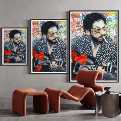 Post Malone - Giclée Print - Spencer Couture