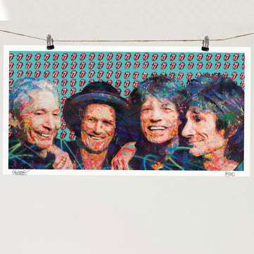 Rolling Stones- Limited Edition Street Art Print by Spencer Couture
