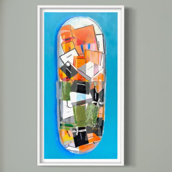 Shopping Addict Vice Pill- Limited Edition Street Art Print by Spencer Couture