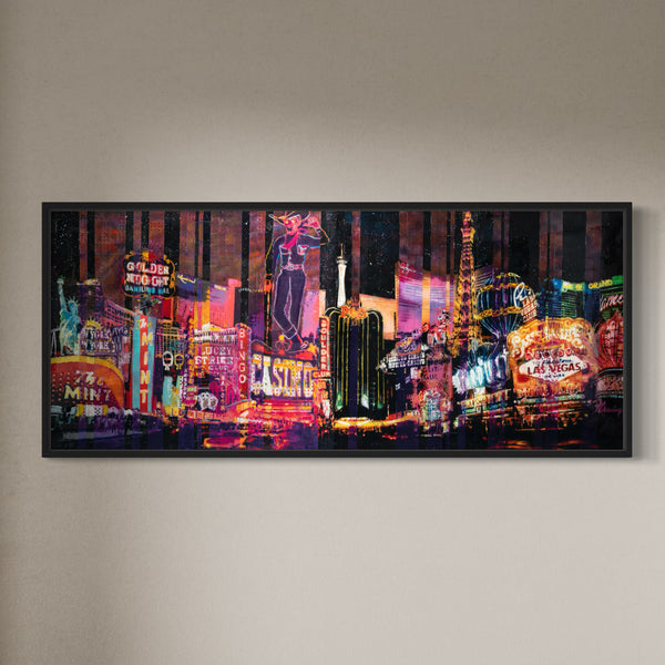 Neon Vegas-Limited Edition Street Art Print by Spencer Couture