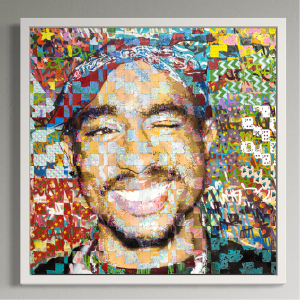 2 Pac's Smile - Limited Edition Street Art Print by Spencer Couture