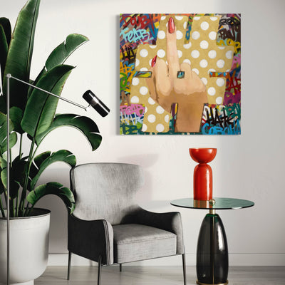 F#$K Negativity-Limited Edition Street Art Print by Spencer Couture