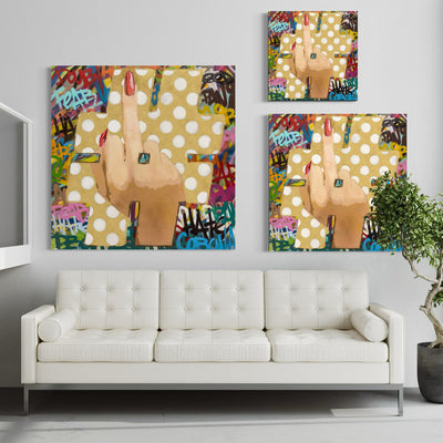 F#$K Negativity-Limited Edition Street Art Print by Spencer Couture