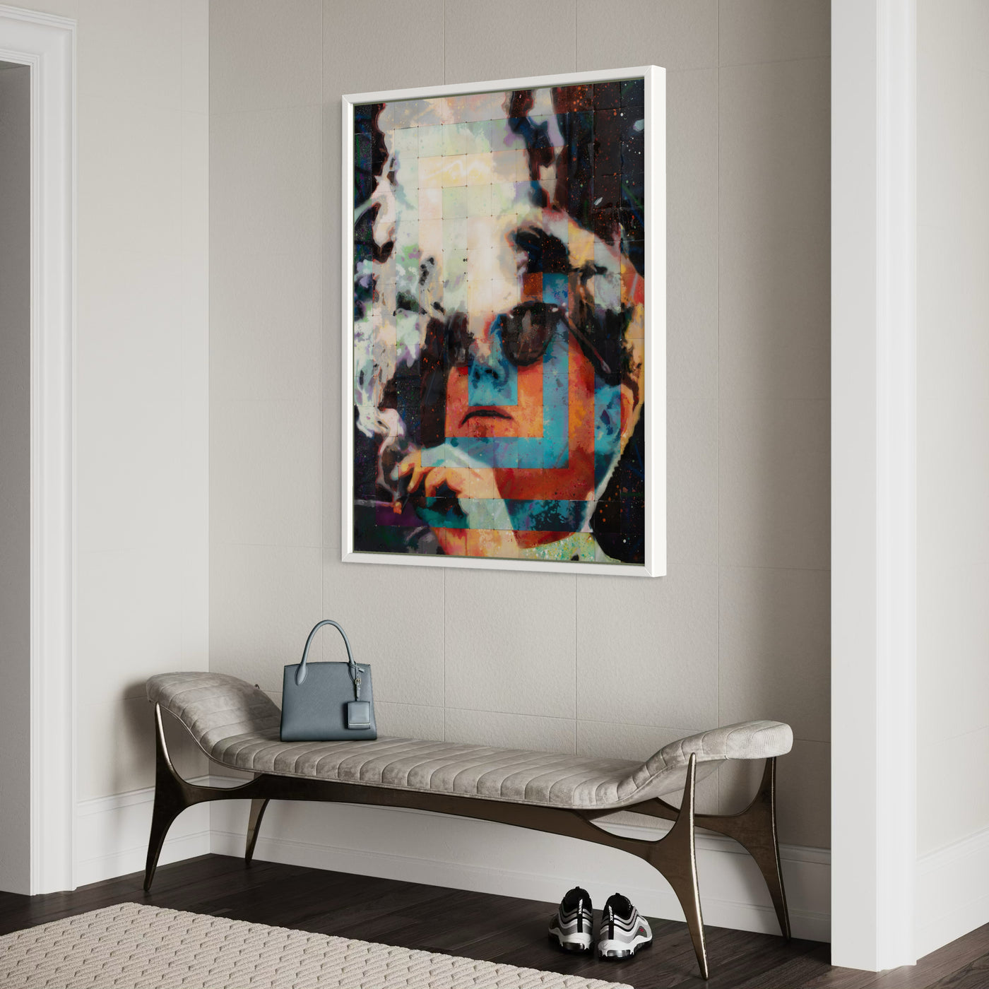 JFK Up In Smoke - Limited Edition Street Art Print by Spencer Couture