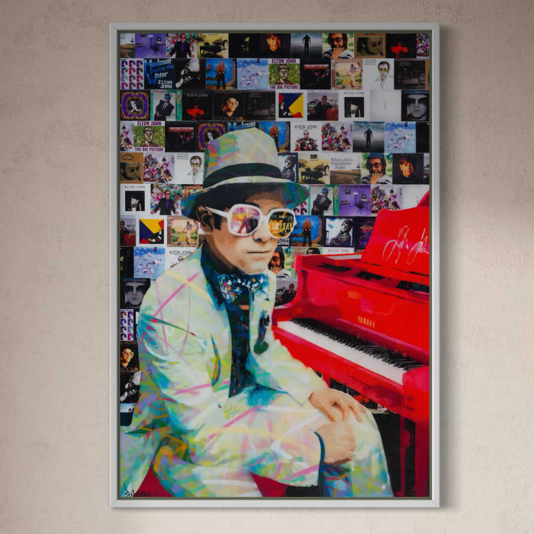 Fair Well Yellow Brick Road (Elton John) - Limited Edition Street Art Print by Spencer Couture