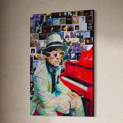 Fair Well Yellow Brick Road (Elton John) - Limited Edition Street Art Print by Spencer Couture