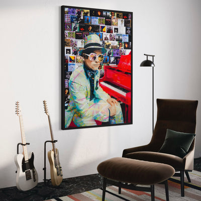 Fair Well Yellow Brick Road (Elton John) - Limited Edition Street Art Print by Spencer Couture