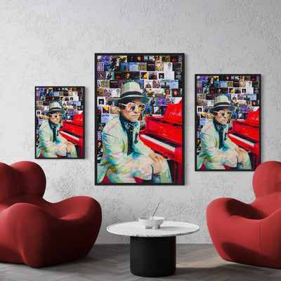 Fair Well Yellow Brick Road (Elton John) - Limited Edition Street Art Print by Spencer Couture