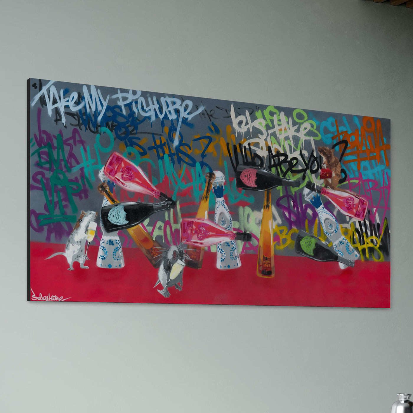 Bottle Rats - Limited Edition Street Art Print by Spencer Couture
