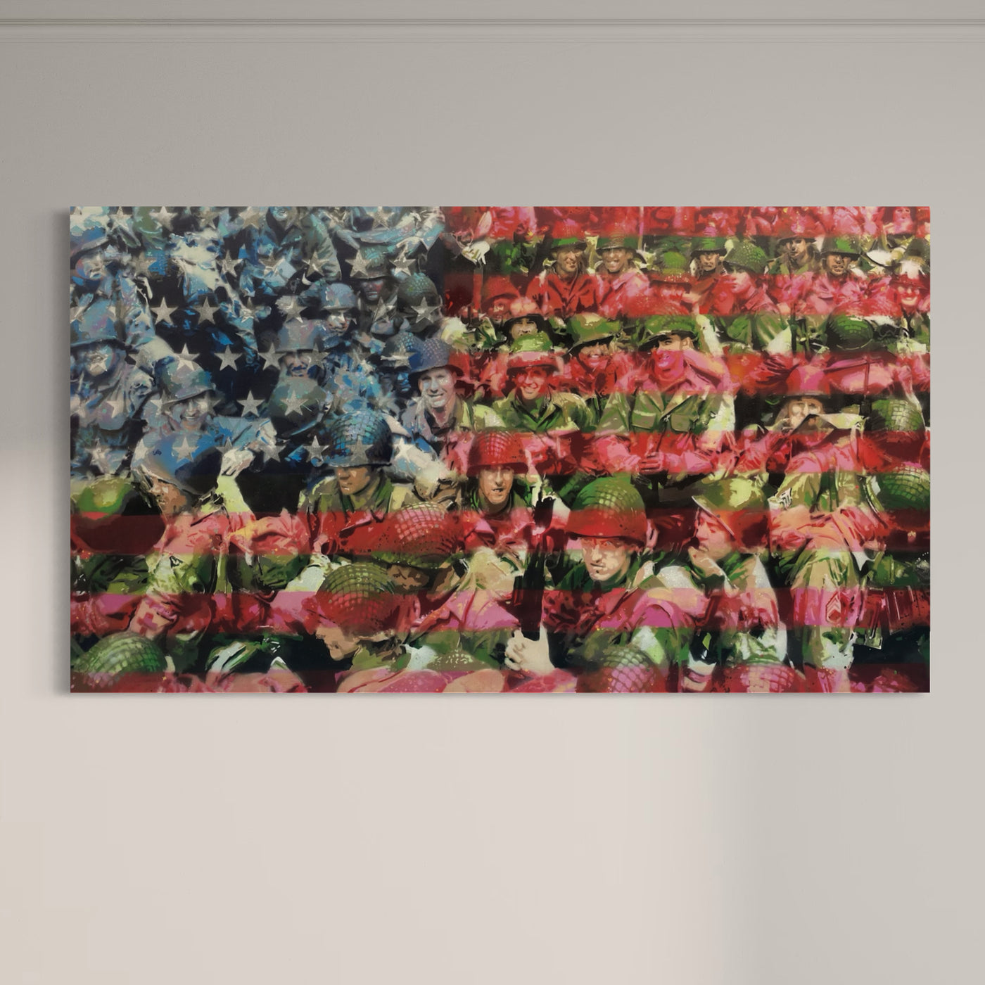 A Heros Flag - Limited Edition Street Art Print by Spencer Couture