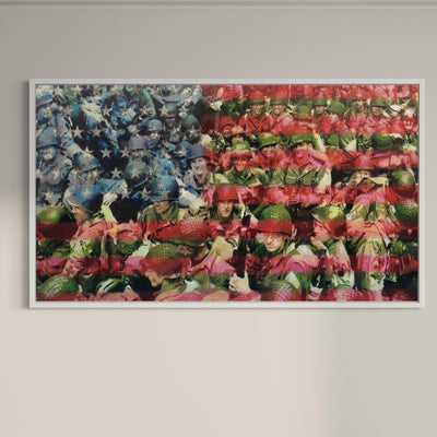 A Heros Flag - Limited Edition Street Art Print by Spencer Couture