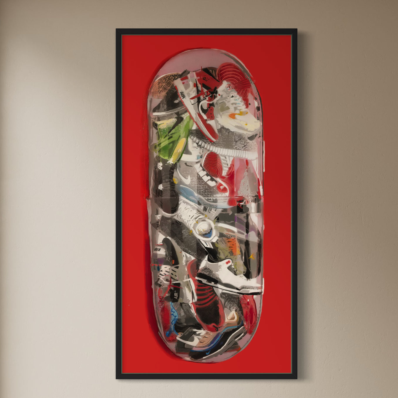 Sneaker Addict Vice Pill - Limited Edition Street Art Print by Spencer Couture