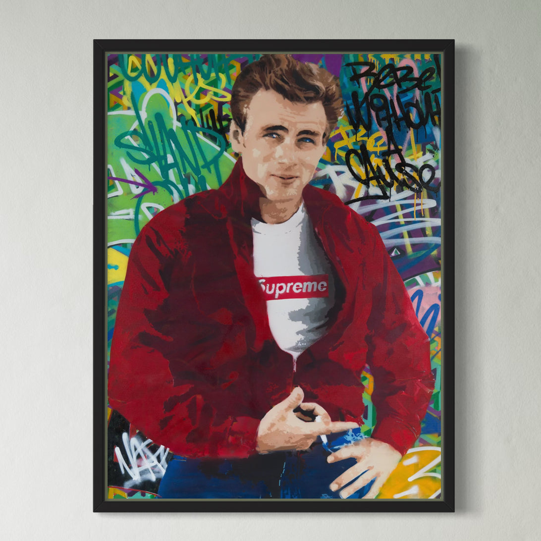 James Supreme - Limited Edition Street Art Print by Spencer Couture