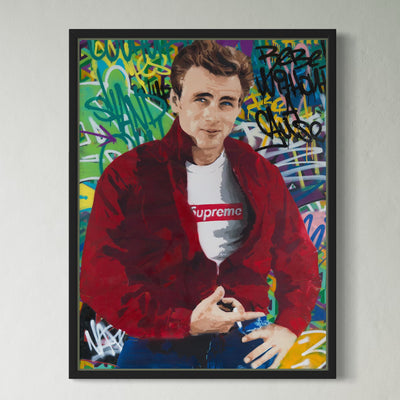 James Supreme - Limited Edition Street Art Print by Spencer Couture