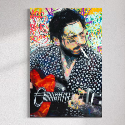 Post Malone - Limited Edition Street Art Print by Spencer Couture