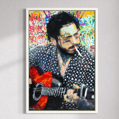 Post Malone - Limited Edition Street Art Print by Spencer Couture