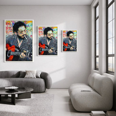Post Malone - Limited Edition Street Art Print by Spencer Couture