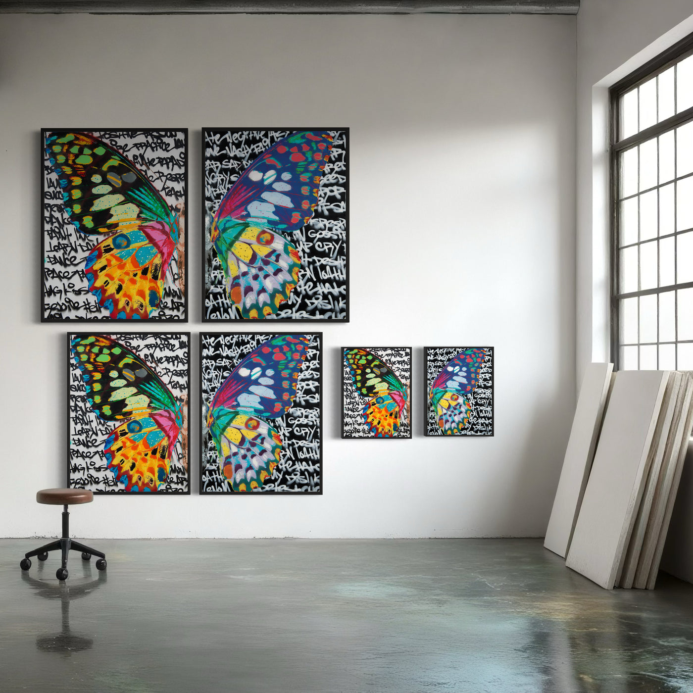 Two Sides to Every Butterfly - Limited Edition Street Art Print by Spencer Couture
