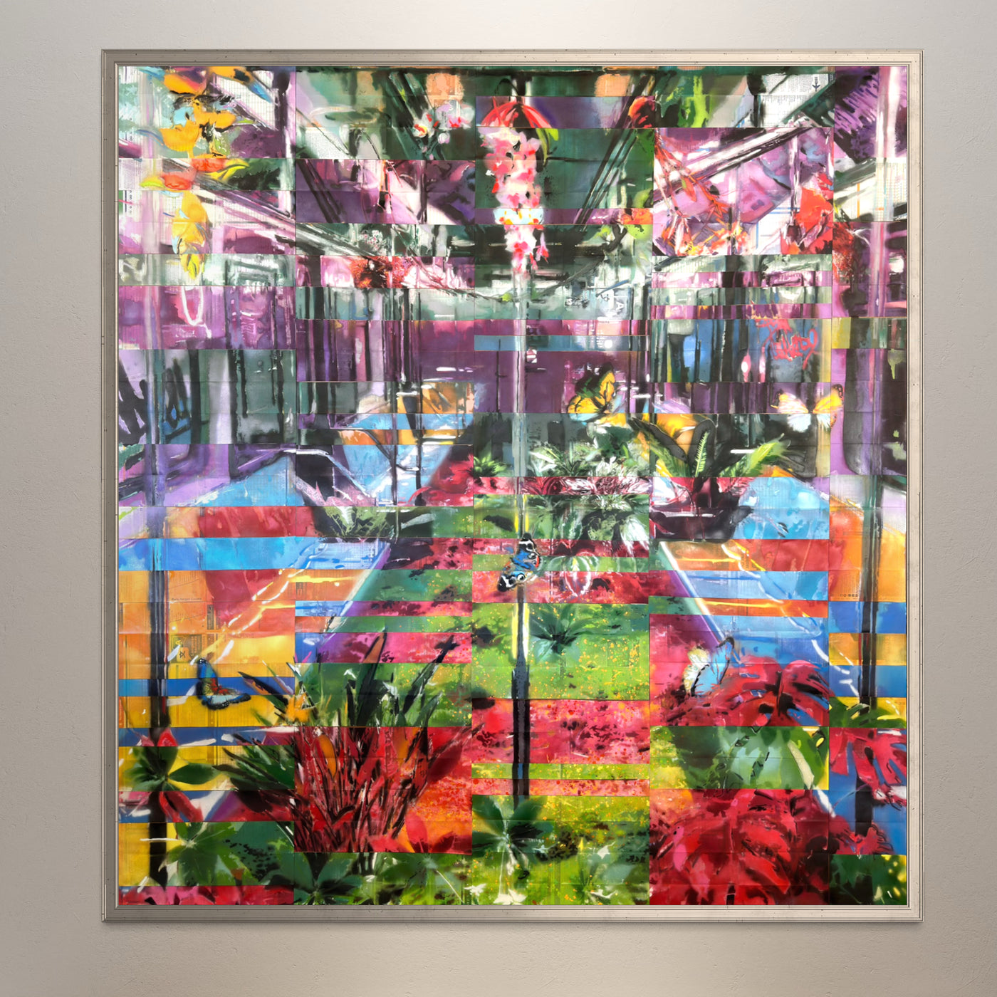 When Nature Takes Over - Original Spray Paint on Subway Maps