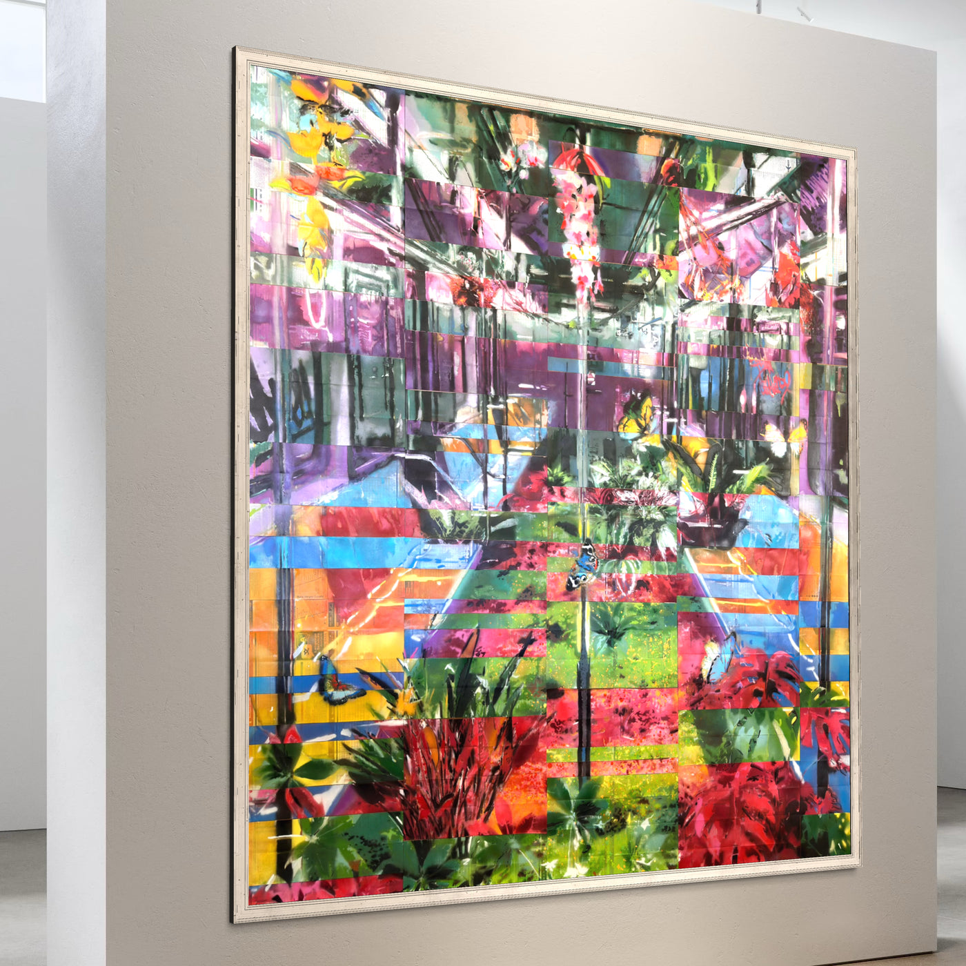 When Nature Takes Over - Original Spray Paint on Subway Maps