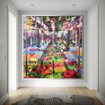 When Nature Takes Over - Original Spray Paint on Subway Maps