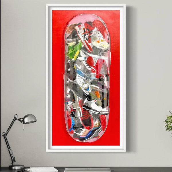 Sneaker Addict Vice Pill - Limited Edition Street Art Print by Spencer Couture