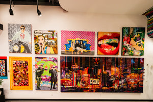 ⁠Original hand-painted pop art