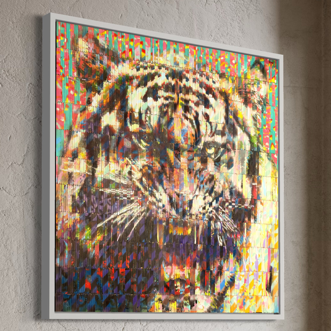 Primal Instincts - Original Spray Paint on Popsicle Sticks