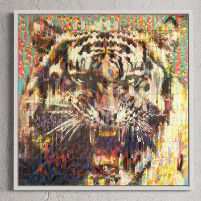 Primal Instincts - Original Spray Paint on Popsicle Sticks