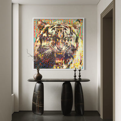 Primal Instincts - Original Spray Paint on Popsicle Sticks