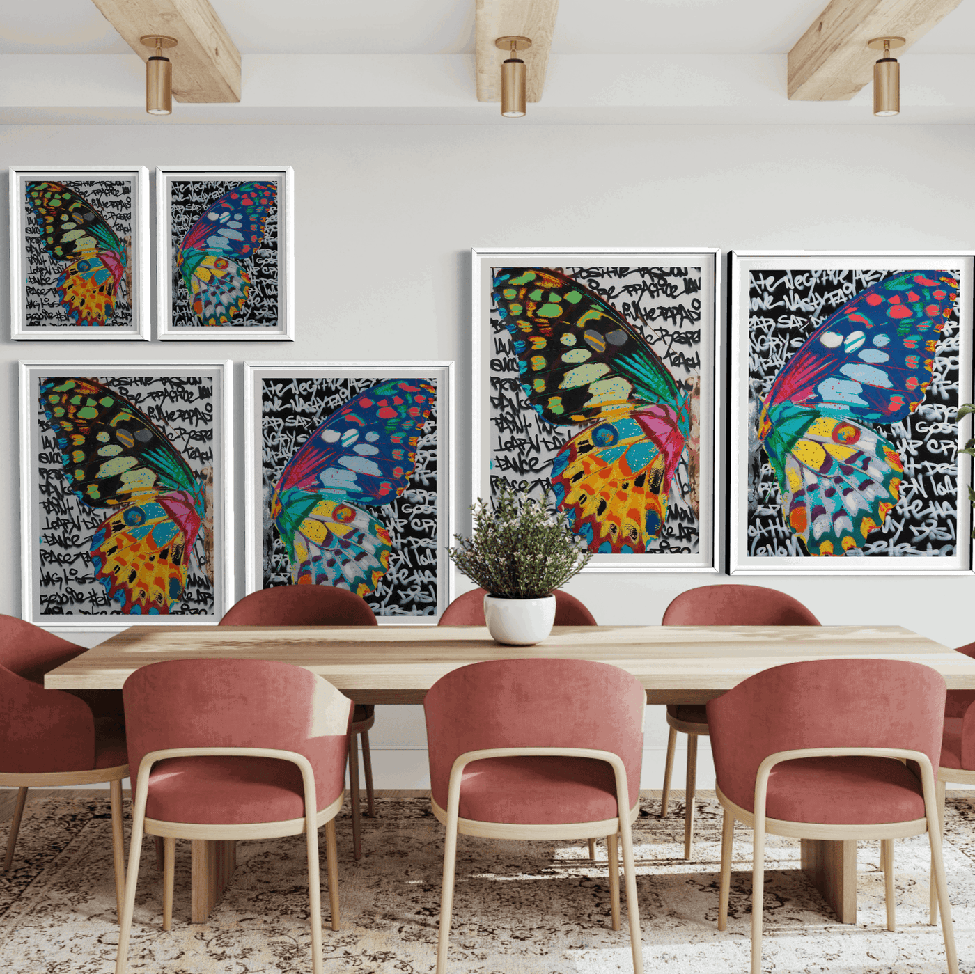 Two Sides to Every Butterfly-Two Piece Giclée Print Set - Spencer Couture